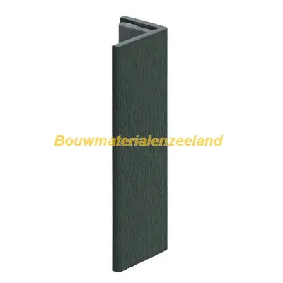 Eindprofiel 17mm Keralit donkergroen classic nerf 400 cm. lang