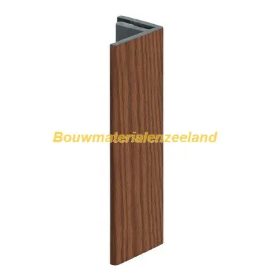 Eindprofiel 17mm Keralit bruin redceder classic nerf 400 cm. lang