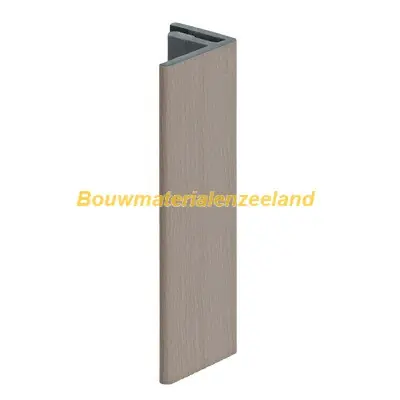 Eindprofiel 17mm Keralit vergrijsd ceder classic nerf 400 cm. lang