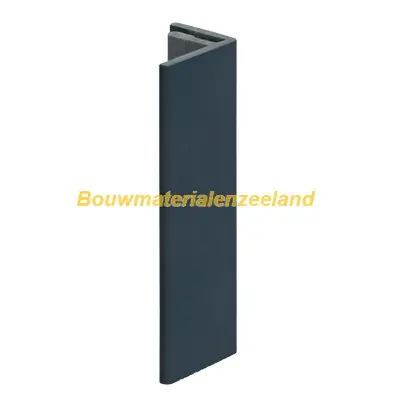 Eindprofiel 17mm Keralit skyblue pure mat 400 cm. lang