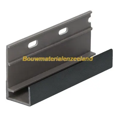 Omrandingprofiel met ontwatering Keralit monumentgroen classic nerf 400 cm. lang