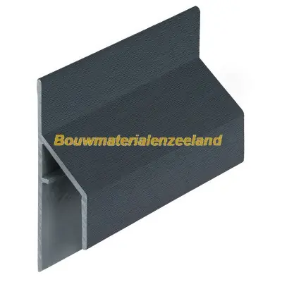 Trim/kraal aansluitprofiel 17mm Keralit monumentblauw classic nerf 600 cm. lang