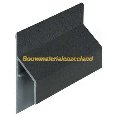 Trim/kraal aansluitprofiel 17mm Keralit monumentgroen classic nerf 600 cm. lang