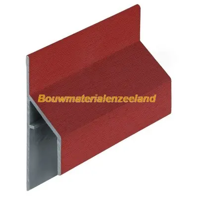 Trim/kraal aansluitprofiel 17mm Keralit rood classic nerf 600 cm. lang