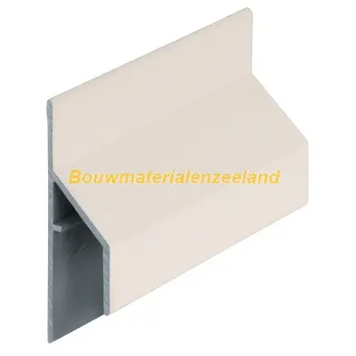 Trim/kraal aansluitprofiel 17mm Keralit creme classic nerf 600 cm. lang