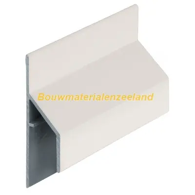 Trim/kraal aansluitprofiel 17mm Keralit snowwhite pure mat 600 cm. lang