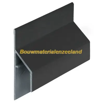 Trim/kraal aansluitprofiel 17mm Keralit nightblack pure mat 600 cm. lang