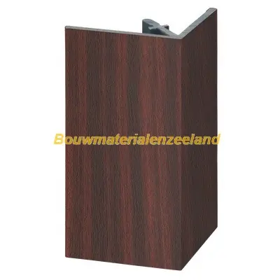 Uitwendig rechthoekprofiel Keralit 46x46mm mahonie classic nerf 400 cm. lang