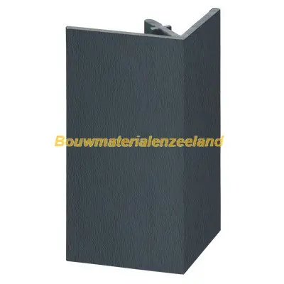 Uitwendig rechthoekprofiel Keralit 46x46mm monumentblauw classic nerf 400 cm. lang