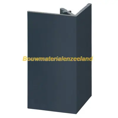Uitwendig rechthoekprofiel Keralit 46x46mm skyblue pure mat 400 cm. lang