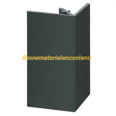 Uitwendig rechthoekprofiel Keralit 46x46mm timbergreen pure mat 400 cm. lang