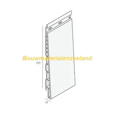 Keralit potdeksel 177mm staalblauw classic nerf 600 cm. lang