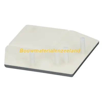 Eindkap uitwendig rechthoekverbindingprofiel Keralit basaltgrijs classic nerf