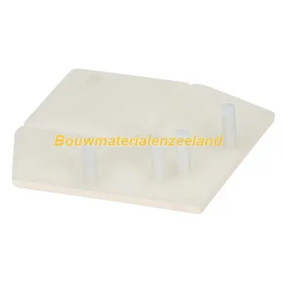 Eindkap uitwendig rechthoekverbindingprofiel Keralit sandcream pure mat