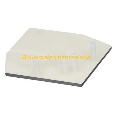Eindkap uitwendig rechthoekverbindingprofiel Keralit dustgrey pure mat