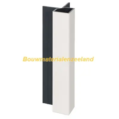 Keralit uitwendig hoekprofiel 32x32mm wit classic nerf 400 cm. lang