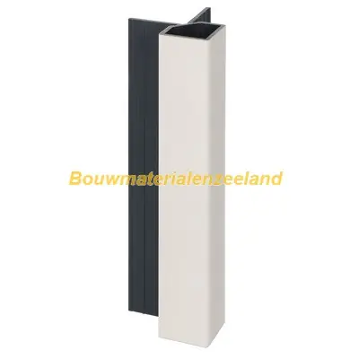Keralit uitwendig hoekprofiel 32x32mm snowwhite pure mat 400 cm. lang