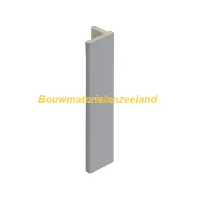 Eindprofiel 10mm voor Keralit dakrand grijs classic nerf 400 cm. lang