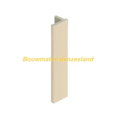 Eindprofiel 10mm voor Keralit dakrand licht ivoor classic nerf 400 cm. lang