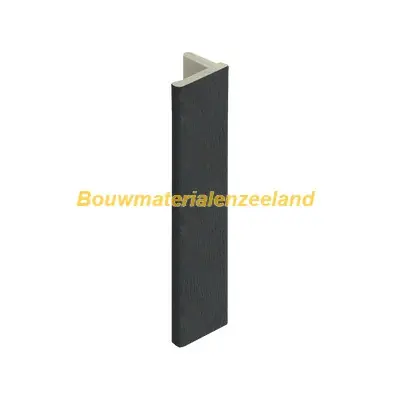 Eindprofiel 10mm voor Keralit dakrand monumentgroen classic nerf 400 cm. lang