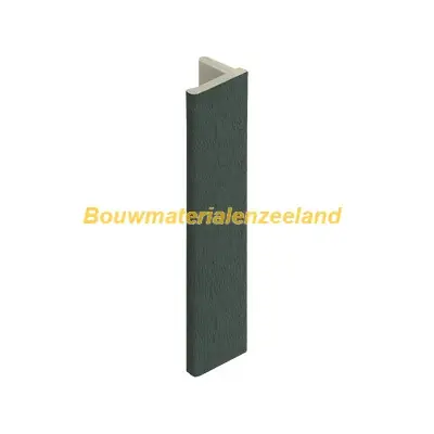 Eindprofiel 10mm voor Keralit dakrand donkergroen classic nerf 400 cm. lang