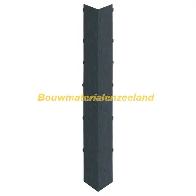 Uitwendig hoekstuk 350mm Keralit dakrand monumentblauw classic nerf