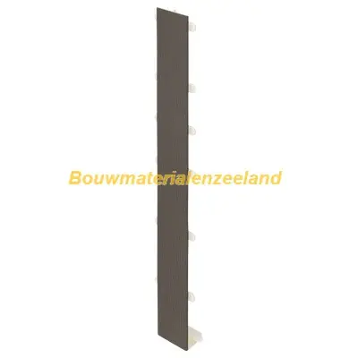 Tussenstuk 350mm Keralit dakrand kwartsgrijs classic nerf