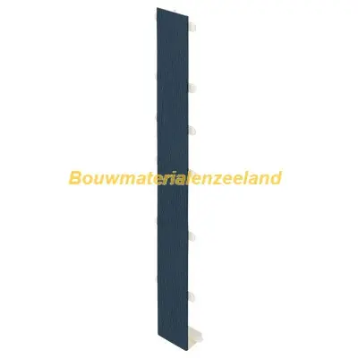 Tussenstuk 350mm Keralit dakrand staalblauw classic nerf