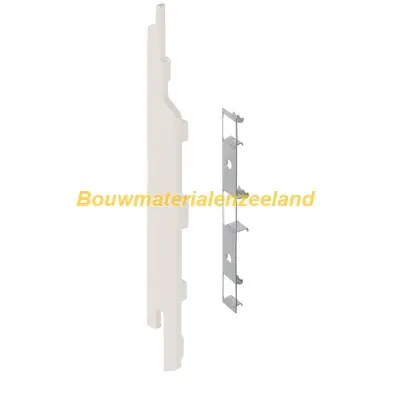 Eindkap+connector links voor 2814 (5st) snowwhite pure mat