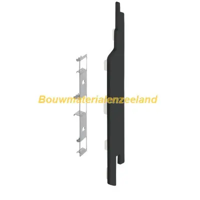 Eindkap+connector rechts voor 2814 (5st) zwart classic nerf