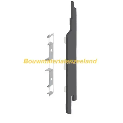 Eindkap+connector rechts voor 2814 (5st) antraciet classic nerf