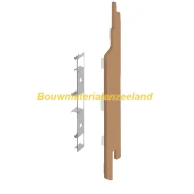 Eindkap+connector rechts voor 2814 (5st) licht eiken classic nerf