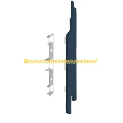 Eindkap+connector rechts voor 2814 (5st) staalblauw classic nerf