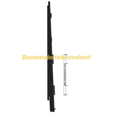 Eindkap+connector links voor 2817 (5st) nightblack pure mat