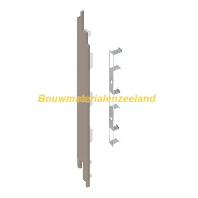 Eindkap+connector links voor 2819 (5st) vergrijsd ceder classic nerf
