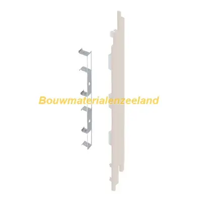Eindkap+connector rechts voor 2819 (5st) creme classic nerf