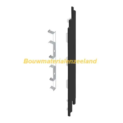 Eindkap+connector rechts voor 2819 (5st) nightblack pure mat