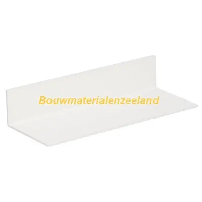Hoekprofiel 50x30x2mm wit 600 cm. lang