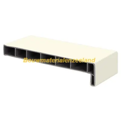 Lignodur vensterbank 25cm, voorz. 45mm wit 300 cm. lang