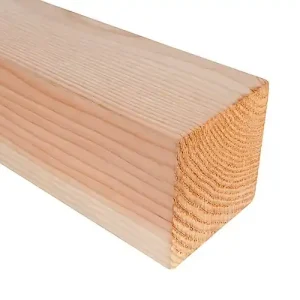 Douglas geschaafde paal 12x12x400 cm, onbehandeld