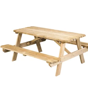 Woodvision Picknicktafel Easy, 42 mm dik, bladmaat 180x70 cm