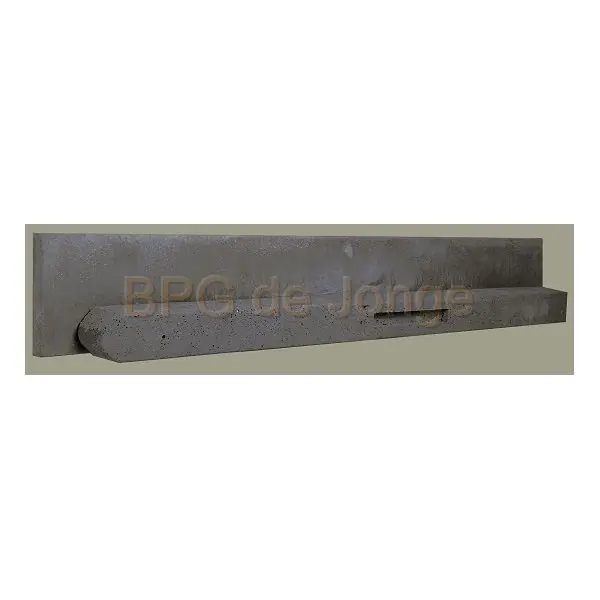 Woodvision Betonplaat stampbeton 4x3,5x184 cm, antraciet