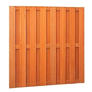Woodvision Hardhouten plankenscherm recht verticaal / horizontaal 180x180 cm
