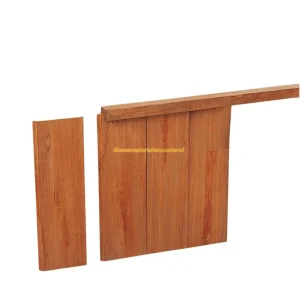 Hardhouten damwand geschaafd 3,0 x 18,5 x 200 cm.