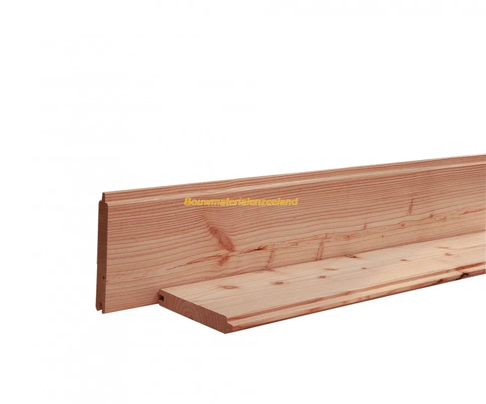 Douglas geschaafd blokhutprofiel 2,8x19,5x500 cm, onbehandeld (werkend 18 cm)