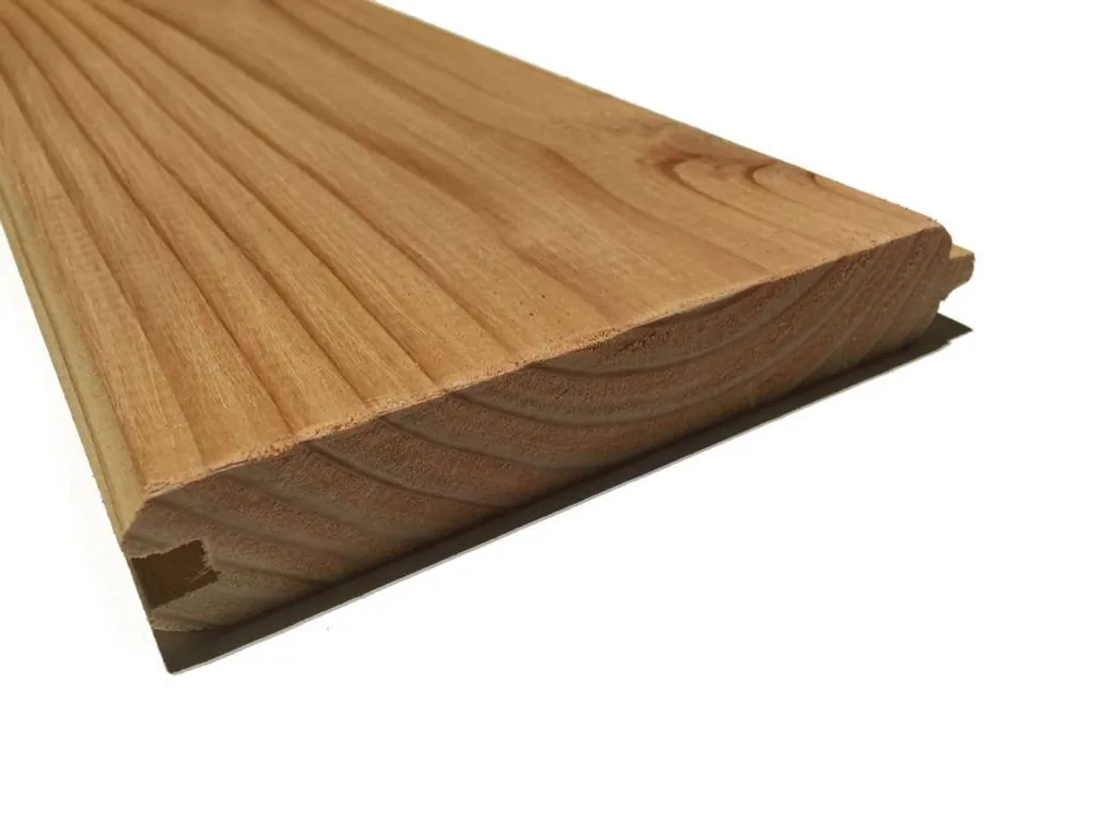 Woodvision Douglas geschaafd blokhutprofiel 2,8x19,5x300 cm, groen ge?mpregneerd