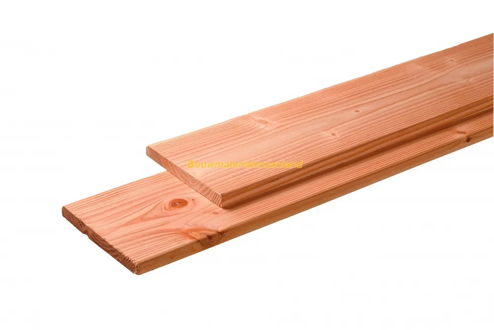 Douglas plank 1 zijde geschaafd, 1 zijde fijnbezaagd 2,8 x 19,5 x 500 cm, kleurloos ge#mpregneerd.