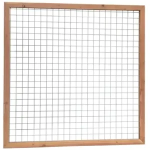 Douglas Betonijzertrellis met maas 7,5 x 7,5 cm, in raamwerk 4,5 x 7 cm, 180 x 180 cm, onbehandeld.