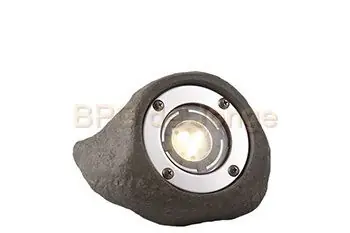 LightPro type Dolomite 101S LED 3W 110x145x145 mm grijs warm wit incl. kabel 5 m