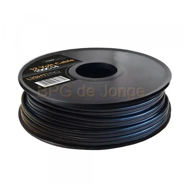 LightPro type AWG14 - 200 m 12V verlengkabel lengte 200 meter